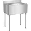 imageVEVOR Commercial Ice Bin Underbar Ice Bin Stainless Steel Ice Chest with Sliding Lid Bottle Holders Adjustable Bullet Feet Cooler Cart Cocktail Unit for Bar Restaurant Pub359 x 19 x 37 inch