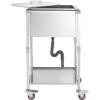 imageVEVOR Commercial Ice Bin Underbar Ice Bin Stainless Steel Ice Chest with Sliding Lid Bottle Holders Adjustable Bullet Feet Cooler Cart Cocktail Unit for Bar Restaurant Pub22 x 16 x 38 inch