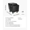 imageVEVOR Commercial Ice Bin Underbar Ice Bin Stainless Steel Ice Chest with Sliding Lid Bottle Holders Adjustable Bullet Feet Cooler Cart Cocktail Unit for Bar Restaurant Pub315 x 228 x 29 inch