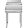 imageVEVOR Commercial Ice Bin Underbar Ice Bin Stainless Steel Ice Chest with Sliding Lid Bottle Holders Adjustable Bullet Feet Cooler Cart Cocktail Unit for Bar Restaurant Pub24 x 242 x 37 inch