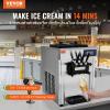 imageVEVOR Commercial Ice Cream Machine 1828 LH Yield 1850W 3Flavor Countertop Soft Serve Ice Cream Maker 2 x 55L Stainless Steel Cylinder LED Panel Auto Clean Precooling for Restaurant BarsNew Countertop 3 Flavors Flagship Model