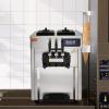 imageVEVOR Commercial Ice Cream Machine 1828 LH Yield 1850W 3Flavor Countertop Soft Serve Ice Cream Maker 2 x 55L Stainless Steel Cylinder LED Panel Auto Clean Precooling for Restaurant BarsNew Countertop 3 Flavors Flagship Model