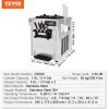 imageVEVOR Commercial Ice Cream Machine 1828 LH Yield 1850W 3Flavor Countertop Soft Serve Ice Cream Maker 2 x 55L Stainless Steel Cylinder LED Panel Auto Clean Precooling for Restaurant BarsNew Countertop 3 Flavors Flagship Model