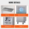 imageVEVOR Commercial Ice Cream Machine 2400w 1Flavor Hard Serve Ice Cream Maker 2025LH Yield 8L Stainless Steel Cylinder Digital Control Auto Clean Adjustable Texture for Restaurants Snack BarsVertical Hard Ice Cream Machine