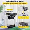imageVEVOR Commercial Ice Cream Machine 2400w 1Flavor Hard Serve Ice Cream Maker 2025LH Yield 8L Stainless Steel Cylinder Digital Control Auto Clean Adjustable Texture for Restaurants Snack BarsCountertop 3 Flavors Basic model