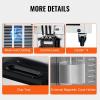 imageVEVOR Commercial Ice Cream Machine 2400w 1Flavor Hard Serve Ice Cream Maker 2025LH Yield 8L Stainless Steel Cylinder Digital Control Auto Clean Adjustable Texture for Restaurants Snack BarsVertical 3 Flavors Upgraded Model