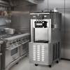 imageVEVOR Commercial Ice Cream Machine 3444 LH Yield 3400W 3Flavor Freestanding Soft Serve Ice Cream Maker 2 x 9L Stainless Steel Hopper LED Panel Allows Single Cylinder Use Overnight Refrigeration