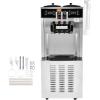imageVEVOR Commercial Ice Cream Machine 3444 LH Yield 3400W 3Flavor Freestanding Soft Serve Ice Cream Maker 2 x 9L Stainless Steel Hopper LED Panel Allows Single Cylinder Use Overnight Refrigeration