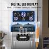 imageVEVOR Commercial Ice Cream Machine 3444 LH Yield 3400W 3Flavor Freestanding Soft Serve Ice Cream Maker 2 x 9L Stainless Steel Hopper LED Panel Allows Single Cylinder Use Overnight Refrigeration