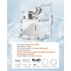 imageVEVOR Commercial Ice Crusher 661LBSH 350W Electric Snow Cone Machine with 4 Blades 2000RPM Stainless Steel Shaved Ice Machine with 11 Gal CrushedIce Box for Family Restaurants Bars BlueSilver