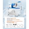 imageVEVOR Commercial Ice Crusher 661LBSH 350W Electric Snow Cone Machine with 4 Blades 2000RPM Stainless Steel Shaved Ice Machine with 11 Gal CrushedIce Box for Family Restaurants Bars BlueBlue