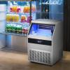imageVEVOR Commercial Ice Maker 160lbs24H Ice Maker Machine 80 Ice Cubes in 1215 Minutes Freestanding Cabinet Ice Maker with 66lbs Storage Capacity LED Digital Display for Bar Home Office Restaurant440LBS24H