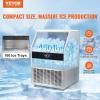 imageVEVOR Commercial Ice Maker 160lbs24H Ice Maker Machine 80 Ice Cubes in 1215 Minutes Freestanding Cabinet Ice Maker with 66lbs Storage Capacity LED Digital Display for Bar Home Office Restaurant440LBS24H