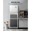 imageVEVOR Commercial Ice Maker Machine  Head 400 LbsDay Stainless Steel Ice Machine with Scheduled IceMaking SelfCleaning Adjustable Thickness Ideal for Restaurant Bar Cafe Hotel  Head Only