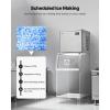 imageVEVOR Commercial Ice Maker Machine  Head 450 LbsDay Stainless Steel Ice Machine with Scheduled IceMaking SelfCleaning Adjustable Thickness Ideal for Restaurant Bar Cafe Hotel  Head Only
