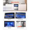 imageVEVOR Commercial Ice Maker Machine 330lbs24H Ice Maker Machine with 88lbs Storage Capacity 126 Ice Cubes in 1215 Minutes LED Digital Display Commercial Ice Maker for Bar Home Restaurant Silverwhite