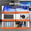 imageVEVOR Commercial Ice Maker Machine 330lbs24H Ice Maker Machine with 88lbs Storage Capacity 126 Ice Cubes in 1215 Minutes LED Digital Display Commercial Ice Maker for Bar Home Restaurant SilverSilver