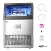 imageVEVOR Commercial Ice Maker Machine 330lbs24H Ice Maker Machine with 88lbs Storage Capacity 126 Ice Cubes in 1215 Minutes LED Digital Display Commercial Ice Maker for Bar Home Restaurant Silverwhite