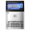 imageVEVOR Commercial Ice Maker Machine 330lbs24H Ice Maker Machine with 88lbs Storage Capacity 126 Ice Cubes in 1215 Minutes LED Digital Display Commercial Ice Maker for Bar Home Restaurant Silverwhite