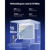 imageVEVOR Commercial Ice Maker Machine 450LBS24H IceMaking Machine with 250LBS Stainless Steel Storage Bin Auto SelfCleaning Ice Maker with Touchscreen for Bar Cafe Restaurant Business Commercial