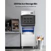 imageVEVOR Commercial Ice Maker Machine 450LBS24H IceMaking Machine with 250LBS Stainless Steel Storage Bin Auto SelfCleaning Ice Maker with Touchscreen for Bar Cafe Restaurant Business Commercial