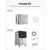 imageVEVOR Commercial Ice Maker Machine 450LBS24H IceMaking Machine with 250LBS Stainless Steel Storage Bin Auto SelfCleaning Ice Maker with Touchscreen for Bar Cafe Restaurant Business Commercial