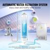 imageVEVOR Commercial Ice Maker Machine with 2 Water Inlets 100lbs24H Ice Maker with 33lbs Storage Bin 45 Ice Cubes in 15 Mins LED Digital Display Freestanding ampamp SelfCleaning for Bar Office Restaurantwhite