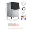 imageVEVOR Commercial Ice Maker Storage Bin 250 LBS Capacity IceBin Stainless Steel Commercial Ice Storage Bin with Adjustable AntiSlip Rubber Feet Suitable for Restaurant Hotel and Beverage Shops