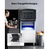 imageVEVOR Commercial Ice Maker Storage Bin 250 LBS Capacity IceBin Stainless Steel Commercial Ice Storage Bin with Adjustable AntiSlip Rubber Feet Suitable for Restaurant Hotel and Beverage Shops