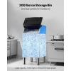 imageVEVOR Commercial Ice Maker Storage Bin 300 LBS Capacity IceBin Stainless Steel Commercial Ice Storage Bin with Adjustable AntiSlip Rubber Feet Suitable for Restaurant Hotel and Beverage Shops