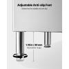 imageVEVOR Commercial Ice Maker Storage Bin 300 LBS Capacity IceBin Stainless Steel Commercial Ice Storage Bin with Adjustable AntiSlip Rubber Feet Suitable for Restaurant Hotel and Beverage Shops