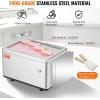 imageVEVOR Commercial Ice Roll MakerStirFried Yogurt Cream Machine 220W Ice Cream Roll Machine with 94quot x 11quot Square Pan Button Defrost Method with Food Shovels Perfect for BarsCafes Dessert Shops120W 126 x 85