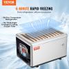 imageVEVOR Commercial Ice Roll MakerStirFried Yogurt Cream Machine 220W Ice Cream Roll Machine with 94quot x 11quot Square Pan Button Defrost Method with Food Shovels Perfect for BarsCafes Dessert Shops120W 126 x 85