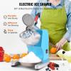 imageVEVOR Commercial Ice Shaver Crusher286lbs Per Hour Electric Snow Cone Maker with 2L Ice Cube Box 250W 1500RPM Tabletop Shaved Ice Machine for Parties Events Snack Bar Home and Commercial Use BlueBlue
