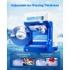 imageVEVOR Commercial Ice Shaver Crusher286lbs Per Hour Electric Snow Cone Maker with 2L Ice Cube Box 250W 1500RPM Tabletop Shaved Ice Machine for Parties Events Snack Bar Home and Commercial Use BlueBlue