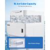 imageVEVOR Commercial Ice Shaver Crusher286lbs Per Hour Electric Snow Cone Maker with 2L Ice Cube Box 250W 1500RPM Tabletop Shaved Ice Machine for Parties Events Snack Bar Home and Commercial Use BlueWhite