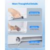 imageVEVOR Commercial Ice Shaver Crusher286lbs Per Hour Electric Snow Cone Maker with 2L Ice Cube Box 250W 1500RPM Tabletop Shaved Ice Machine for Parties Events Snack Bar Home and Commercial Use BlueWhite