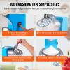 imageVEVOR Commercial Ice Shaver Crusher286lbs Per Hour Electric Snow Cone Maker with 2L Ice Cube Box 250W 1500RPM Tabletop Shaved Ice Machine for Parties Events Snack Bar Home and Commercial Use BlueBlue