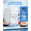 imageVEVOR Commercial Ice Shaver Crusher286lbs Per Hour Electric Snow Cone Maker with 2L Ice Cube Box 250W 1500RPM Tabletop Shaved Ice Machine for Parties Events Snack Bar Home and Commercial Use BlueWhite