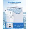 imageVEVOR Commercial Ice Shaver Crusher286lbs Per Hour Electric Snow Cone Maker with 2L Ice Cube Box 250W 1500RPM Tabletop Shaved Ice Machine for Parties Events Snack Bar Home and Commercial Use BlueWhite