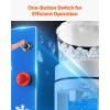 imageVEVOR Commercial Ice Shaver Crusher286lbs Per Hour Electric Snow Cone Maker with 2L Ice Cube Box 250W 1500RPM Tabletop Shaved Ice Machine for Parties Events Snack Bar Home and Commercial Use BlueBlue