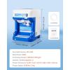 imageVEVOR Commercial Ice Shaver Crusher286lbs Per Hour Electric Snow Cone Maker with 2L Ice Cube Box 250W 1500RPM Tabletop Shaved Ice Machine for Parties Events Snack Bar Home and Commercial Use BlueBlue