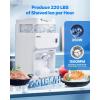 imageVEVOR Commercial Ice Shaver Crusher286lbs Per Hour Electric Snow Cone Maker with 2L Ice Cube Box 250W 1500RPM Tabletop Shaved Ice Machine for Parties Events Snack Bar Home and Commercial Use BlueWhite
