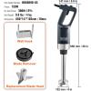 imageVEVOR Commercial Immersion Blender 500 Watt 20Inch Heavy Duty Hand Mixer Variable Speed Mixer with 304 Stainless Steel Blade MultiPurpose Portable Mixer for Soup Smoothie Puree Baby Food750Watt 12inch