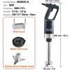 imageVEVOR Commercial Immersion Blender 500 Watt 20Inch Heavy Duty Hand Mixer Variable Speed Mixer with 304 Stainless Steel Blade MultiPurpose Portable Mixer for Soup Smoothie Puree Baby Food500Watt 12Inch
