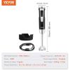 imageVEVOR Commercial Immersion Blender 500 Watt 20Inch Heavy Duty Hand Mixer Variable Speed Mixer with 304 Stainless Steel Blade MultiPurpose Portable Mixer for Soup Smoothie Puree Baby Food200Watt 8Variable