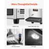 imageVEVOR Commercial Margarita Machine 15Lx2 Double Tank Frozen Drink Machine 120 Cups Stainless Steel Margarita Smoothie Frozen Drink Maker Slushie Machine for Home Party Restaurants Cafe Bars15 L