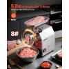 imageVEVOR Commercial Meat Grinder 550LBh 1100W Electric Meat Mincer ETL Approved Heavy Duty Industrial Meat Mincer Machine8300LBh