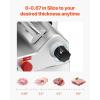 imageVEVOR Commercial Meat Slicer 10 inch Electric Food Slicer 240W Frozen Meat Deli Slicer Premium Chromiumplated Steel Blade SemiAuto Meat Slicer For Commercial and Home use10IN500W