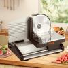 imageVEVOR Commercial Meat Slicer 10 inch Electric Food Slicer 240W Frozen Meat Deli Slicer Premium Chromiumplated Steel Blade SemiAuto Meat Slicer For Commercial and Home use75IN200W